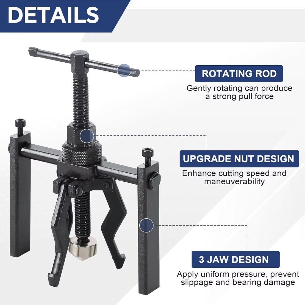 3 Jaw Bearing Puller Tool Heav - огляд і ціна Heavy Equipment Grinder